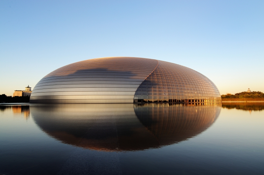 Le National Center for the Performing Arts à Pékin. Son surnom? The Alien Egg. Photo: iStockphoto