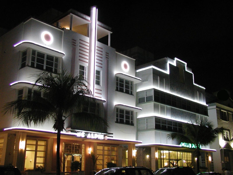 L'Art déco à Miami sur Ocean Drive.