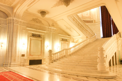 Parlement Bucarest escalier inusite