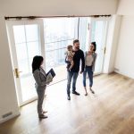 Family buying new house