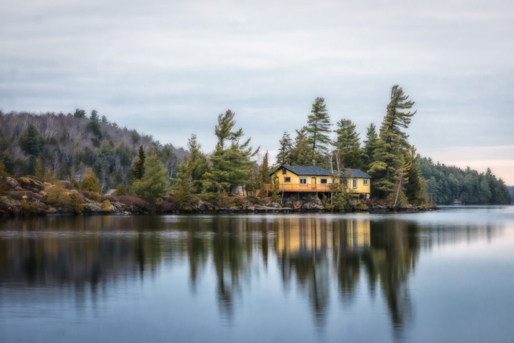 cottage near water