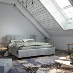 Loft room with cozy design
