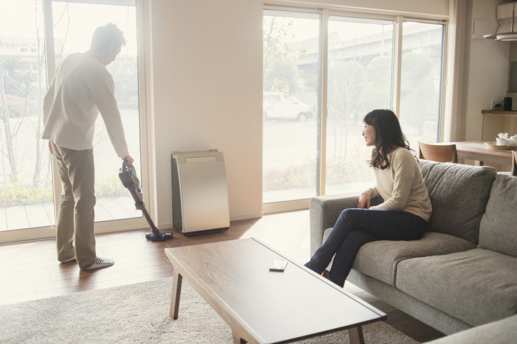 The couple has spent together in the living room